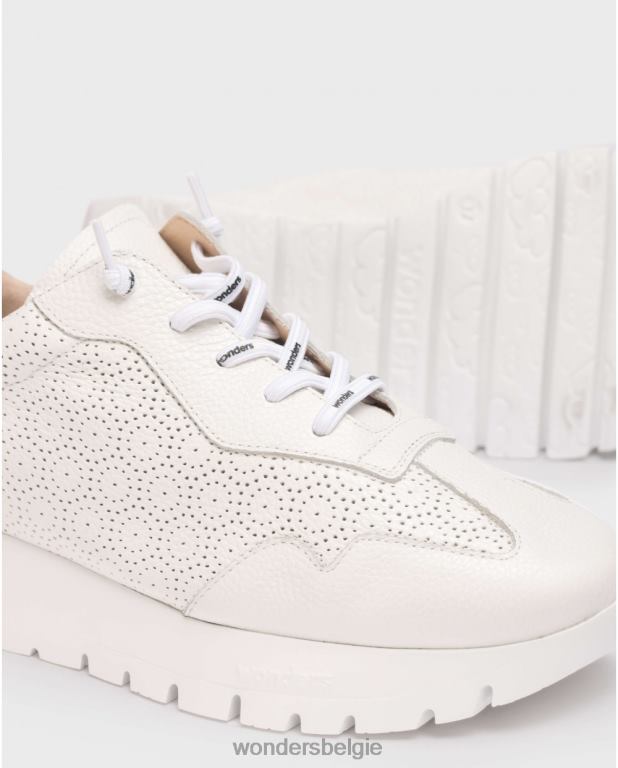 uit schoenen 6X06D155 gebroken witte ster sneaker vrouwen Wonders