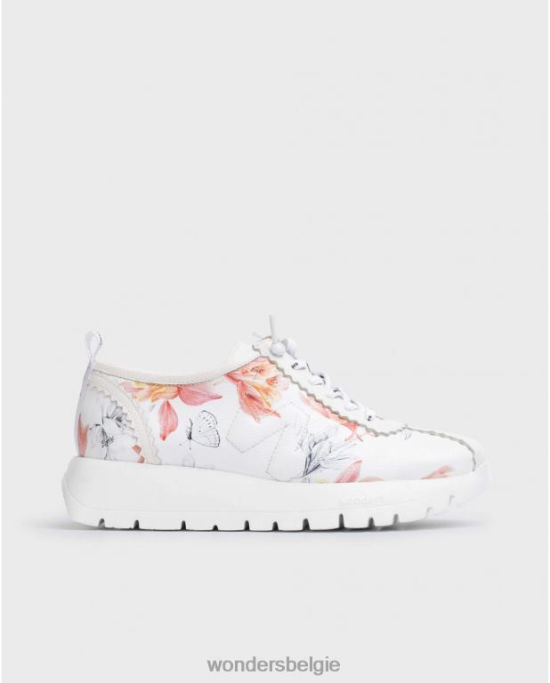 uit schoenen 6X06D158 gebroken witte ster sneaker vrouwen Wonders