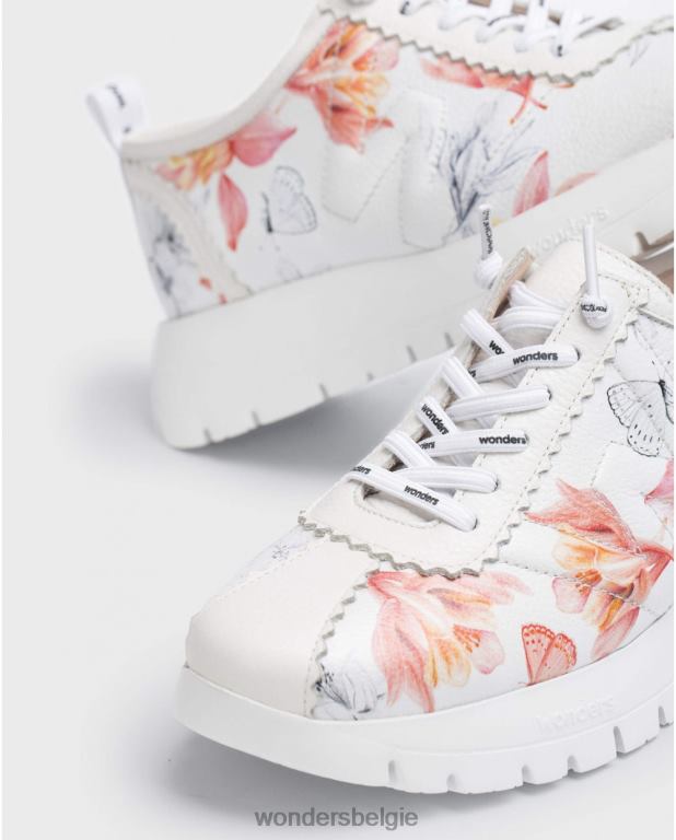 uit schoenen 6X06D158 gebroken witte ster sneaker vrouwen Wonders