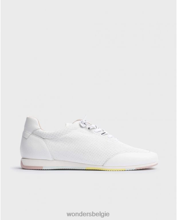 uit schoenen 6X06D305 gebroken witte carol-sneaker vrouwen Wonders