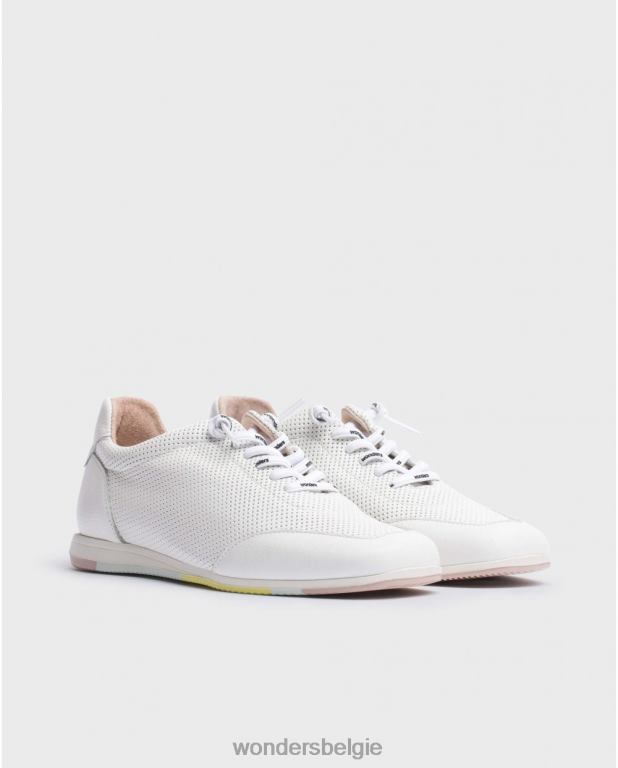 uit schoenen 6X06D305 gebroken witte carol-sneaker vrouwen Wonders