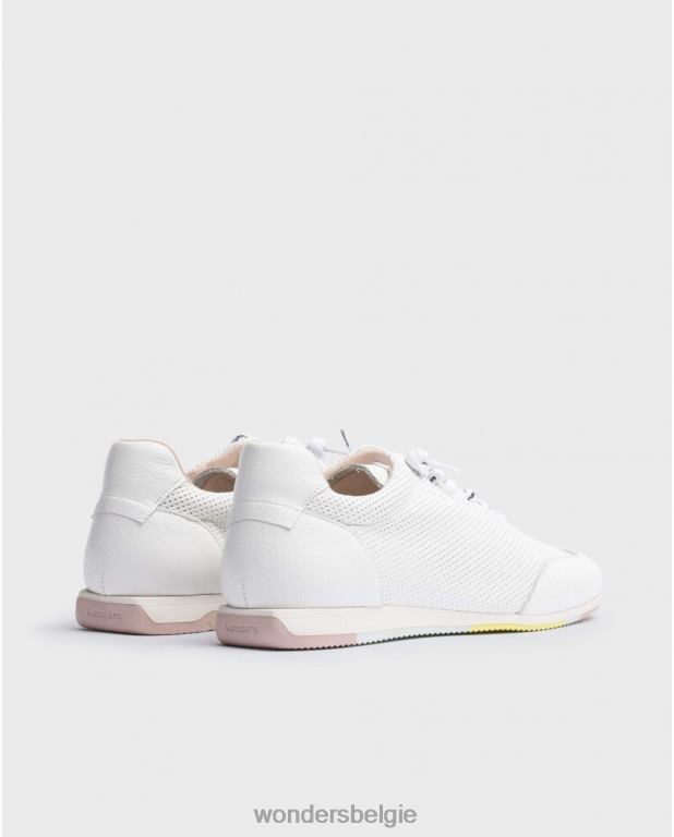 uit schoenen 6X06D305 gebroken witte carol-sneaker vrouwen Wonders