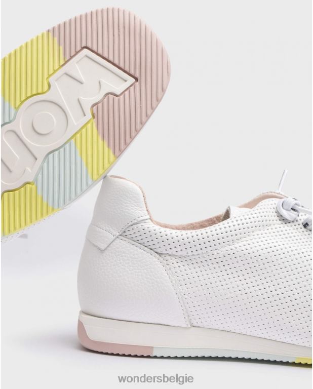 uit schoenen 6X06D305 gebroken witte carol-sneaker vrouwen Wonders