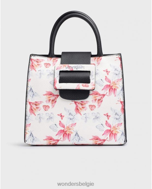 blanco accessoire 6X06D364 blanco tas mona wit vrouwen Wonders