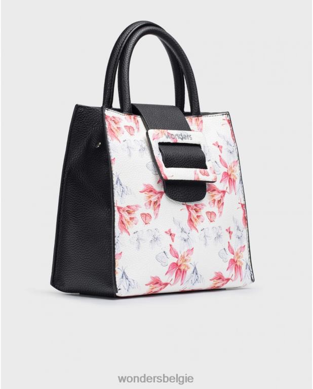 blanco accessoire 6X06D364 blanco tas mona wit vrouwen Wonders