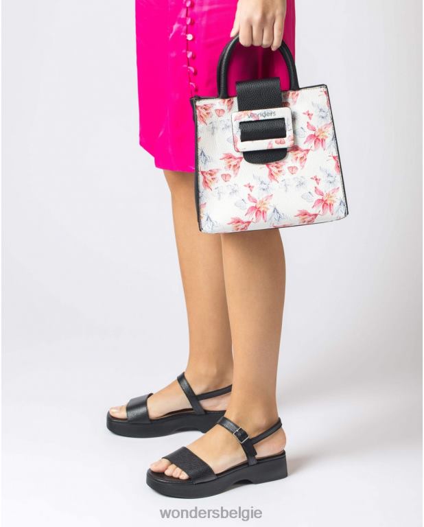 blanco accessoire 6X06D364 blanco tas mona wit vrouwen Wonders