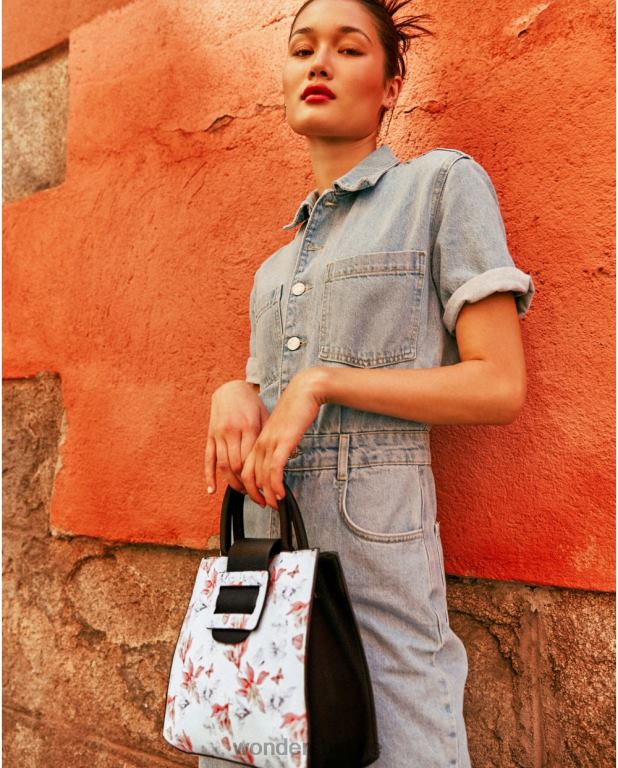 blanco accessoire 6X06D364 blanco tas mona wit vrouwen Wonders