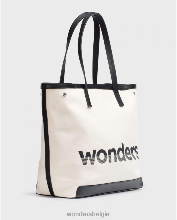 crudo/negr accessoire 6X06D369 crudo/negr tas city beig vrouwen Wonders