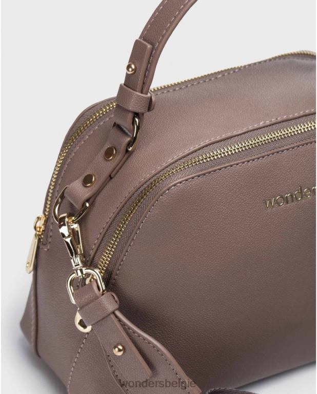 kastanjebruin accessoire 6X06D378 kastanjebruine iriszak vrouwen Wonders