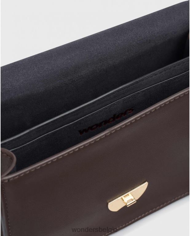 kastanjebruin accessoire 6X06D382 kastanjebruine dana tas vrouwen Wonders