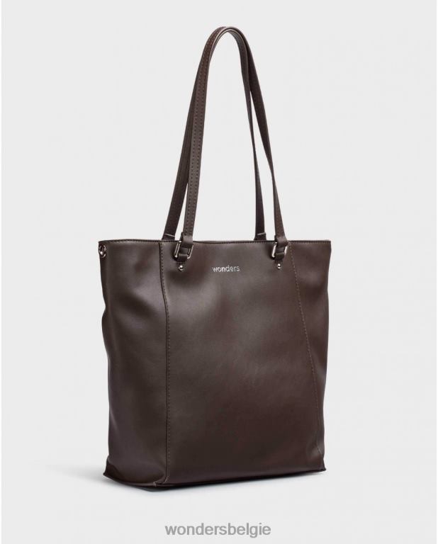 kastanjebruin accessoire 6X06D388 kastanjebruine zuri tas vrouwen Wonders