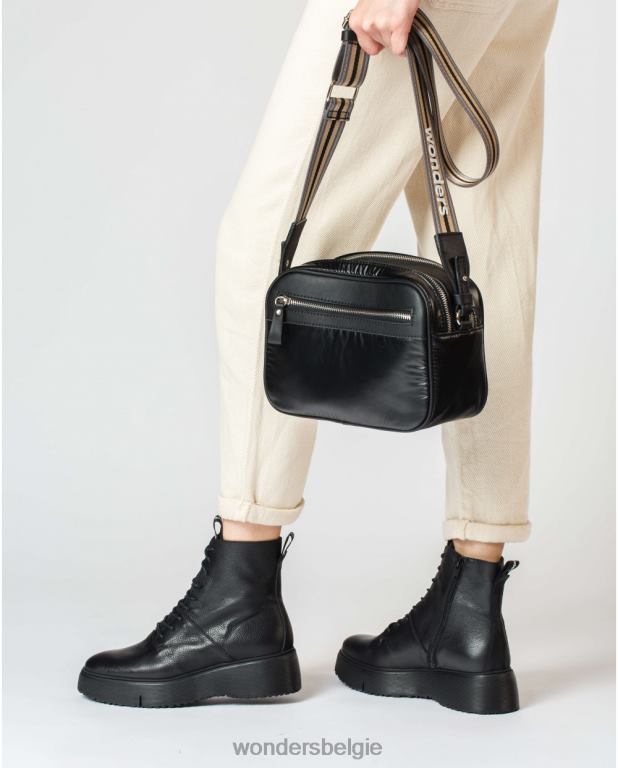 neger accessoire 6X06D380 neger zwarte lexi tas vrouwen Wonders