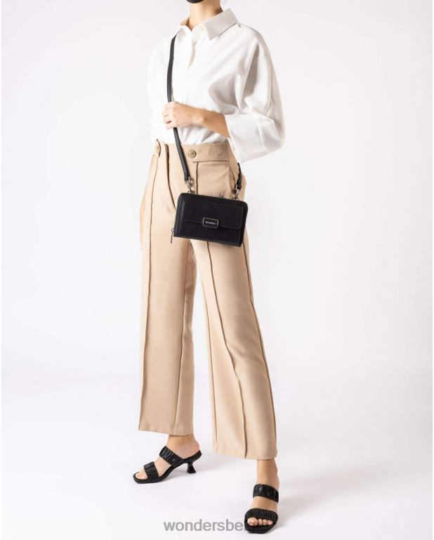 neger accessoire 6X06D390 negro zwarte valor crossbody tas vrouwen Wonders