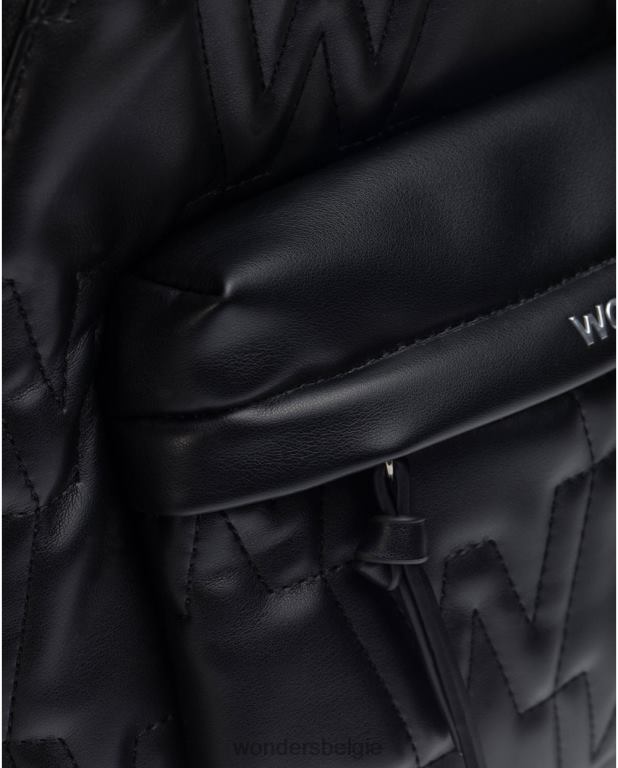 neger accessoire 6X06D396 zwarte zwarte schoolrugzak vrouwen Wonders