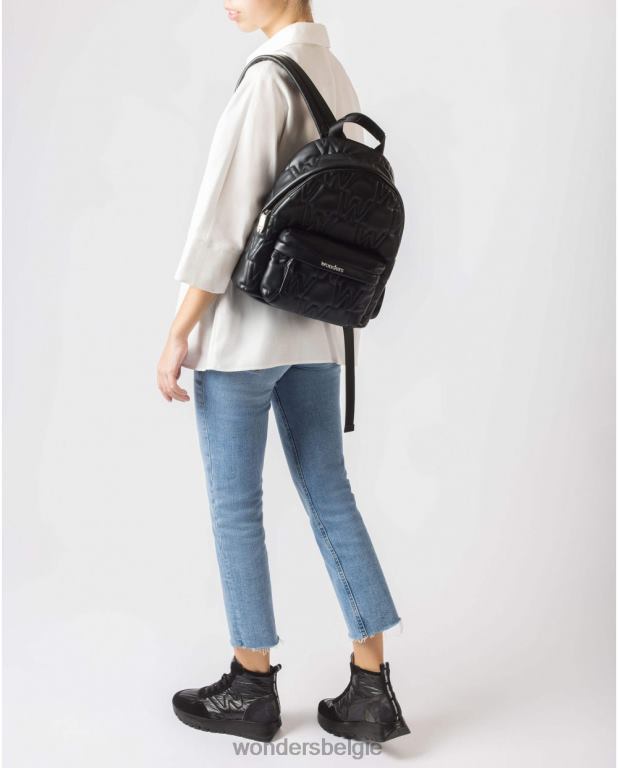 neger accessoire 6X06D396 zwarte zwarte schoolrugzak vrouwen Wonders