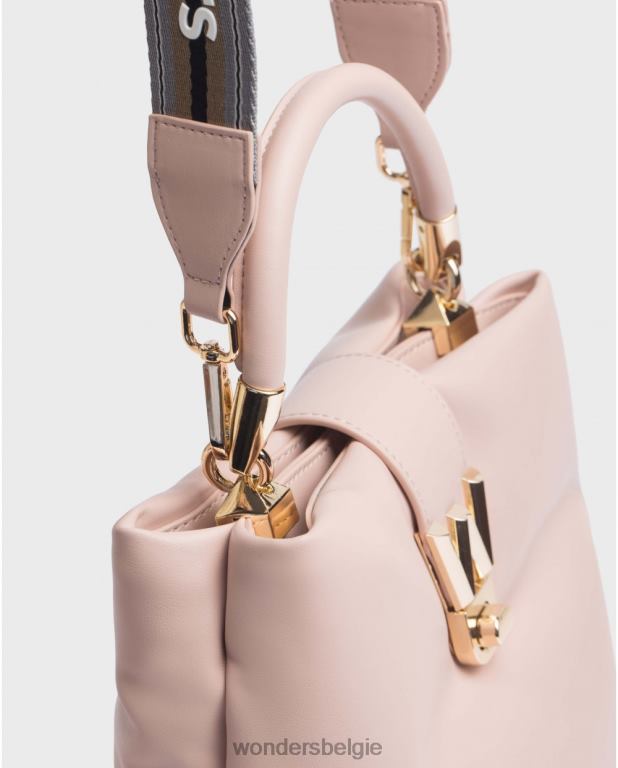 roos accessoire 6X06D188 roze loto schoudertas vrouwen Wonders