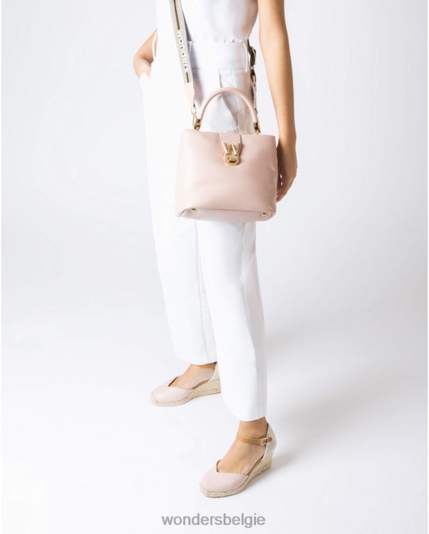 roos accessoire 6X06D188 roze loto schoudertas vrouwen Wonders