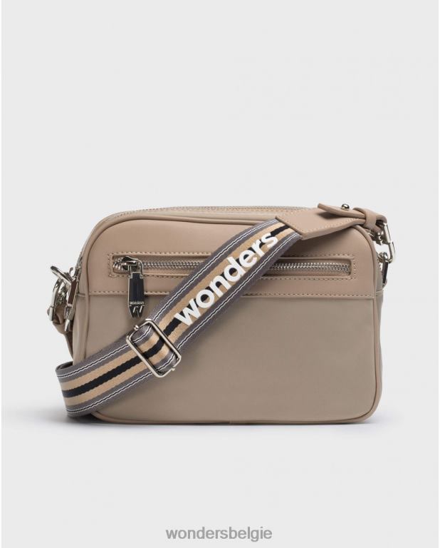 taupe accessoire 6X06D366 taupe bruine lexi tas vrouwen Wonders