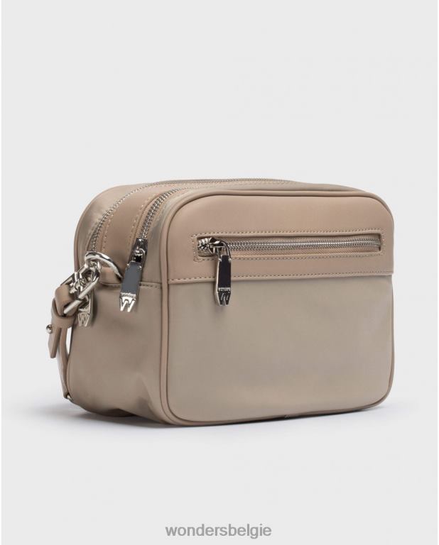 taupe accessoire 6X06D366 taupe bruine lexi tas vrouwen Wonders