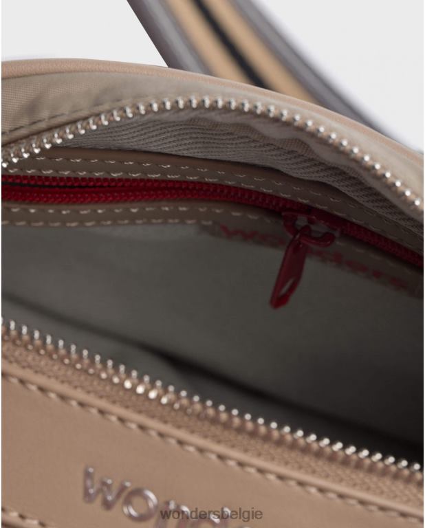 taupe accessoire 6X06D366 taupe bruine lexi tas vrouwen Wonders