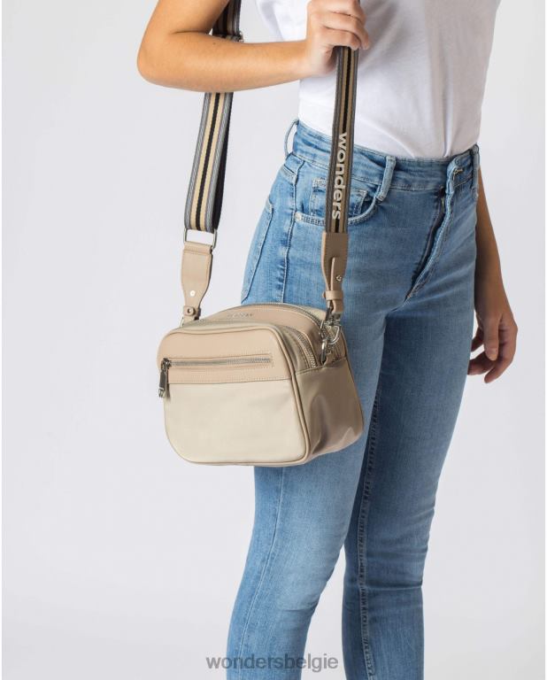 taupe accessoire 6X06D366 taupe bruine lexi tas vrouwen Wonders