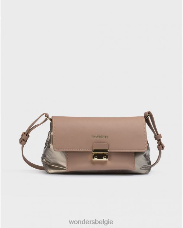 taupe accessoire 6X06D444 taupe zenda tas vrouwen Wonders