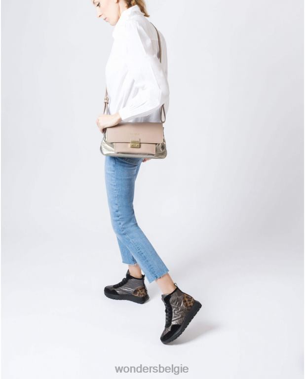 taupe accessoire 6X06D444 taupe zenda tas vrouwen Wonders