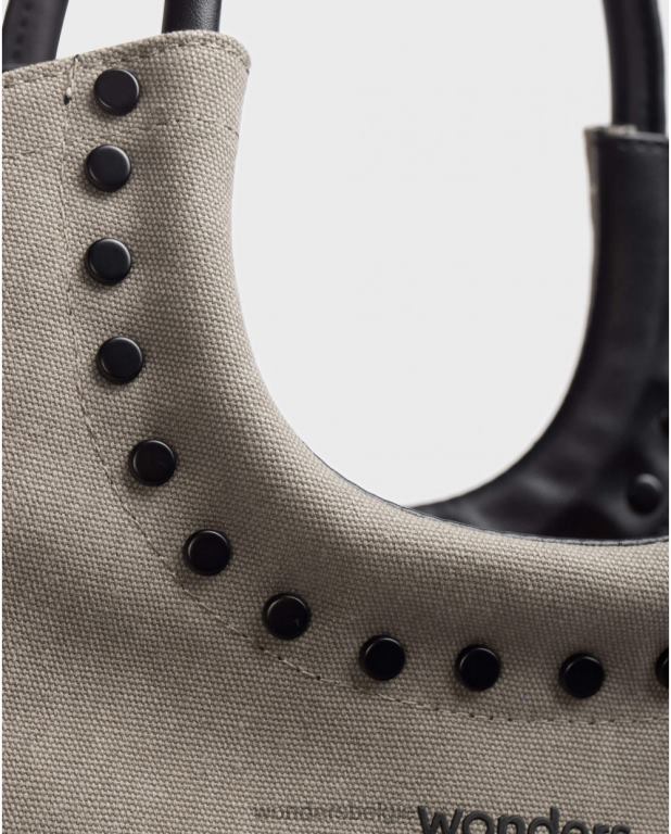 taupe/negr accessoire 6X06D372 taupe/negr tas babby bruin vrouwen Wonders