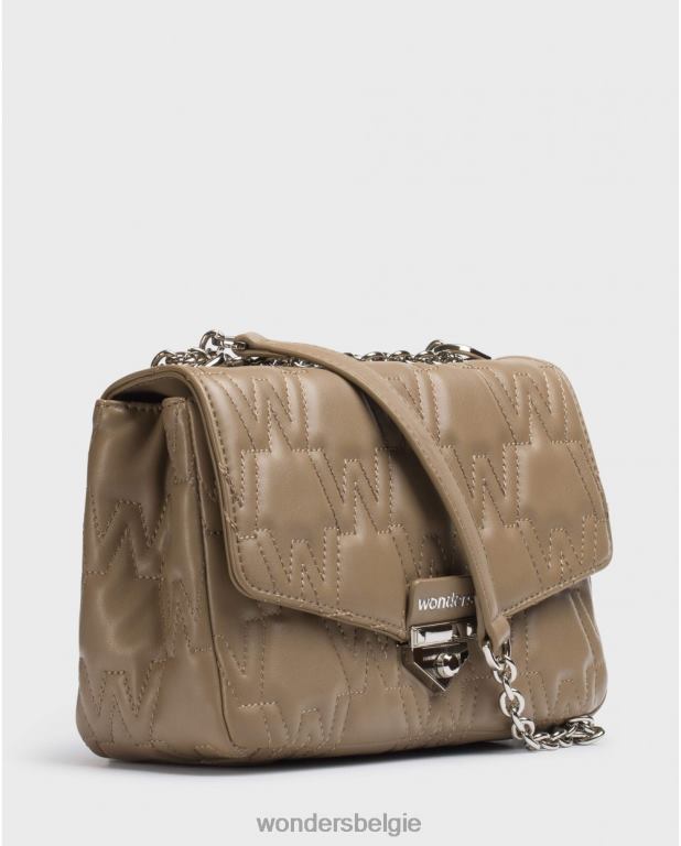 visie accessoire 6X06D393 vison zwarte lexi tas vrouwen Wonders