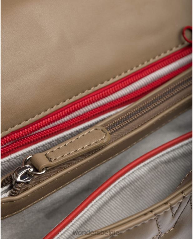 visie accessoire 6X06D393 vison zwarte lexi tas vrouwen Wonders