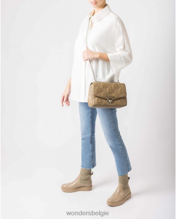 visie accessoire 6X06D393 vison zwarte lexi tas vrouwen Wonders