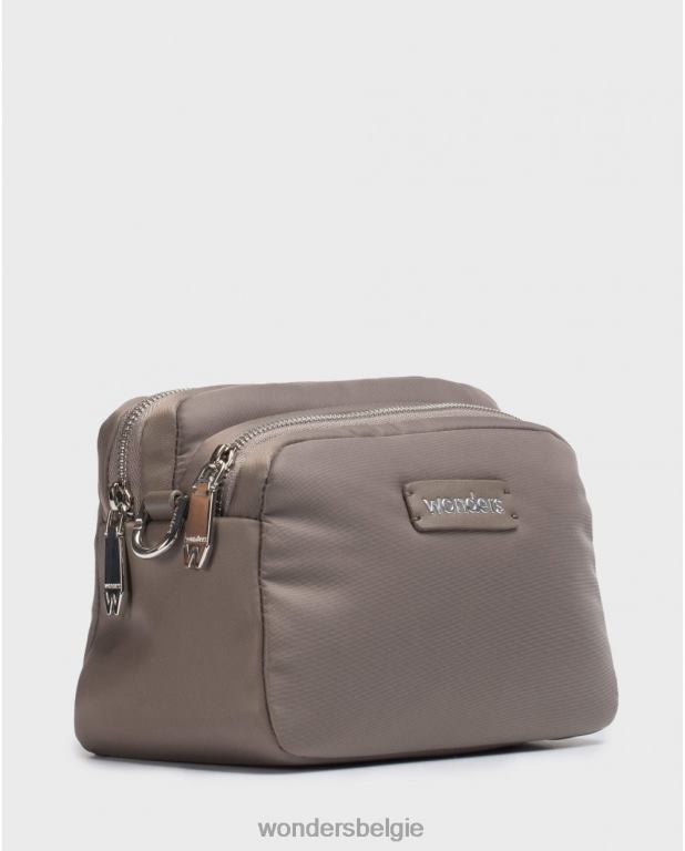 visie accessoire 6X06D395 vison zwarte lexi tas vrouwen Wonders