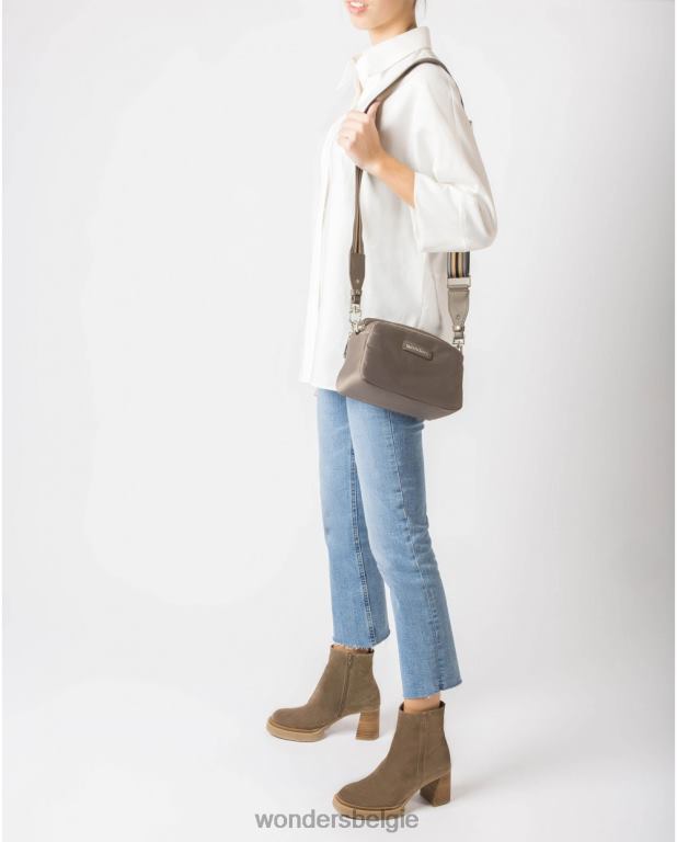 visie accessoire 6X06D395 vison zwarte lexi tas vrouwen Wonders