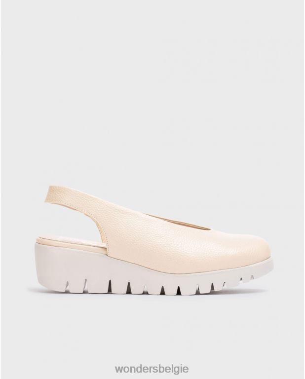 natuurlijk schoenen 6X06D271 natuurlijke backless lederen schoen vrouwen Wonders