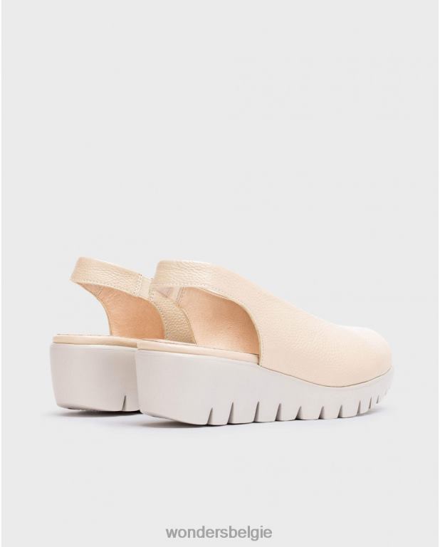 natuurlijk schoenen 6X06D271 natuurlijke backless lederen schoen vrouwen Wonders