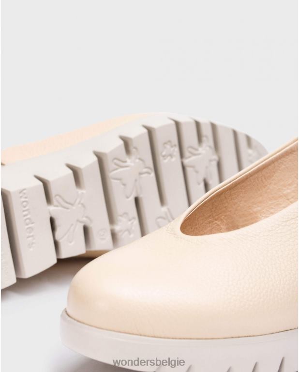 natuurlijk schoenen 6X06D271 natuurlijke backless lederen schoen vrouwen Wonders