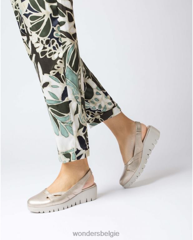 platina schoenen 6X06D226 platina gouden sevilla schoen vrouwen Wonders