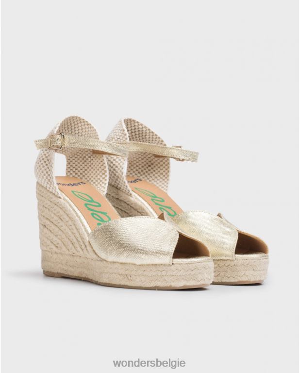 platina schoenen 6X06D53 platino ibis jute sandaal vrouwen Wonders