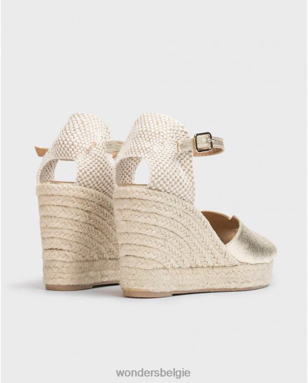 platina schoenen 6X06D53 platino ibis jute sandaal vrouwen Wonders